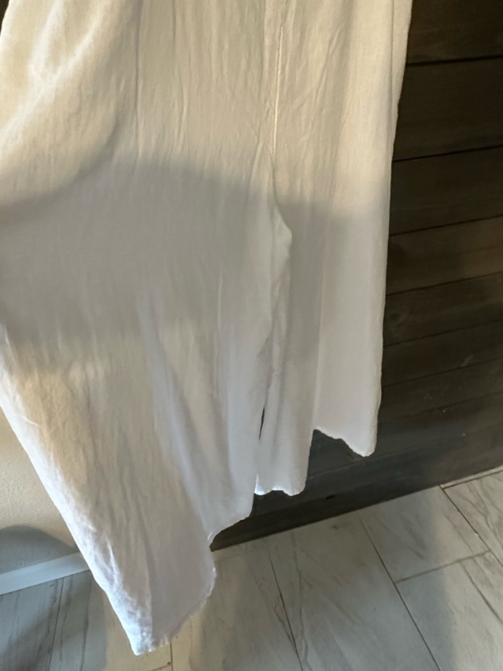 Haute Hippie White Linen Wide Leg Linen Jumpsuit - Picture 6 of 11